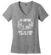 Go Outside Bear V-Neck