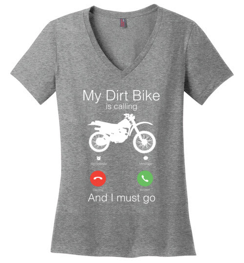 My Dirt Bike Is Calling V-Neck