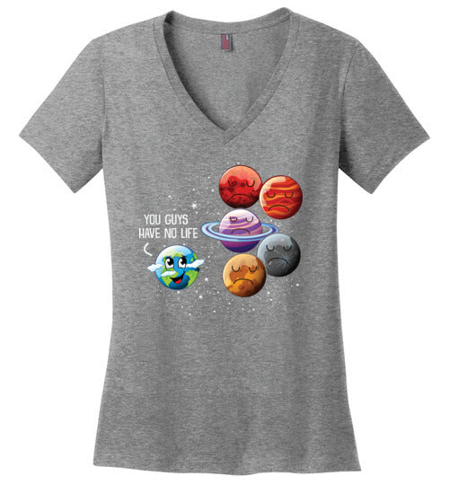 Planets No Life V-Neck
