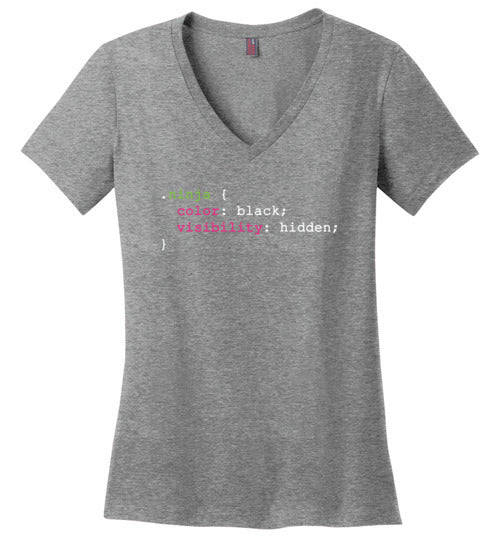 Ninja CSS Coding V-Neck