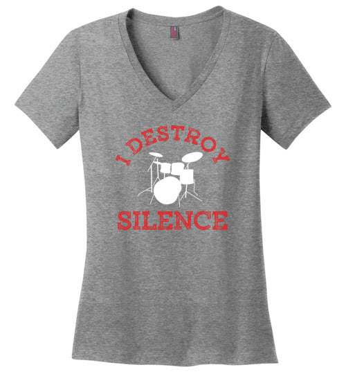 Drummer Destroy Silence V-Neck