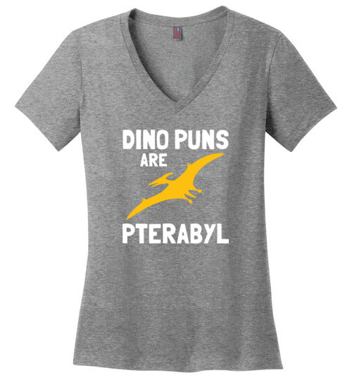 Dino Puns Ptera V-Neck