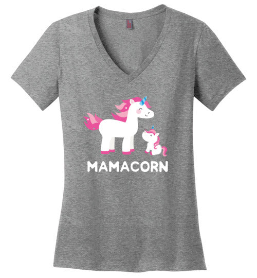 Unicorn Mom Mamacorn V-Neck