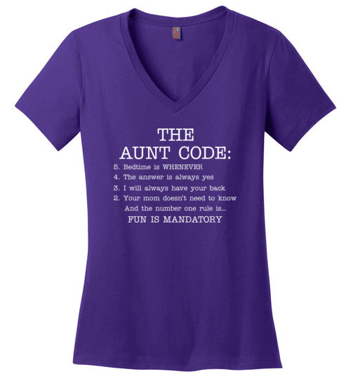 The Aunt Code V-Neck