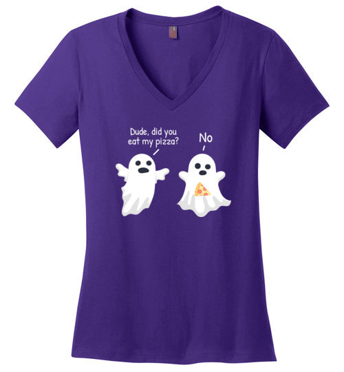 Ghost Pizza V-Neck