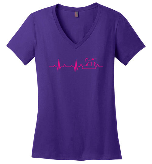 Sewing Heartbeat V-Neck