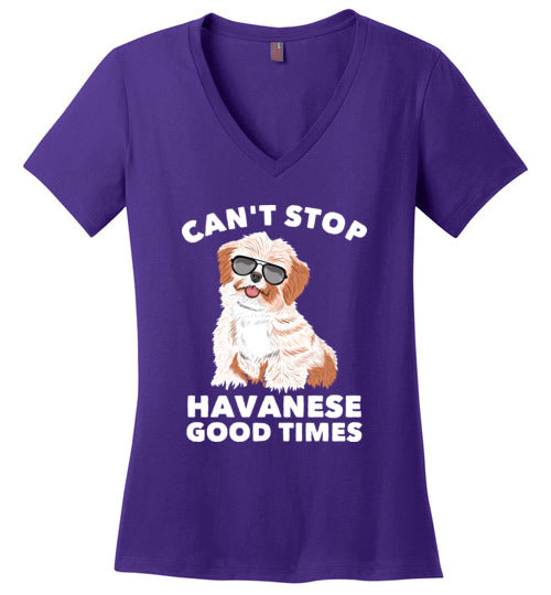 Cant Stop Havanese V-Neck