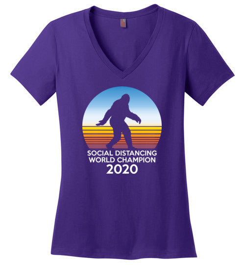 Bigfoot Social Distancing World Champion V-Neck
