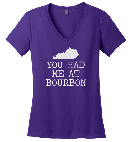 Kentucky You Had Me At Bourbon V-Neck