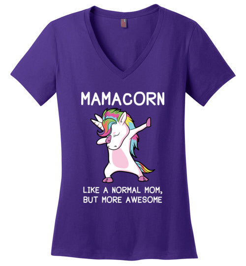 Mamacorn Unicorn Mom V-Neck