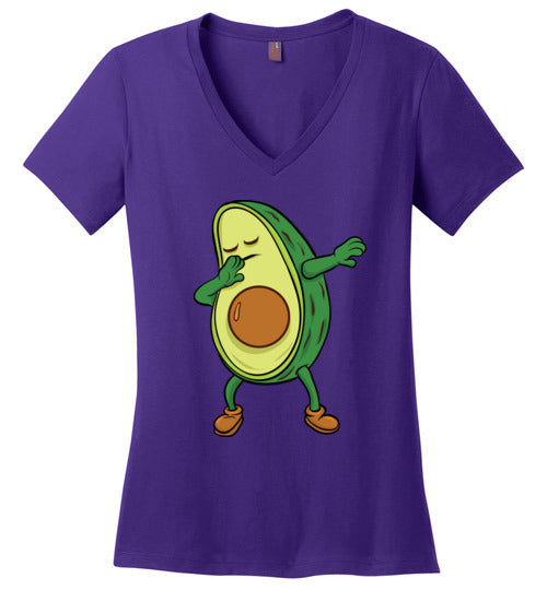 Dabbing Avocado V-Neck