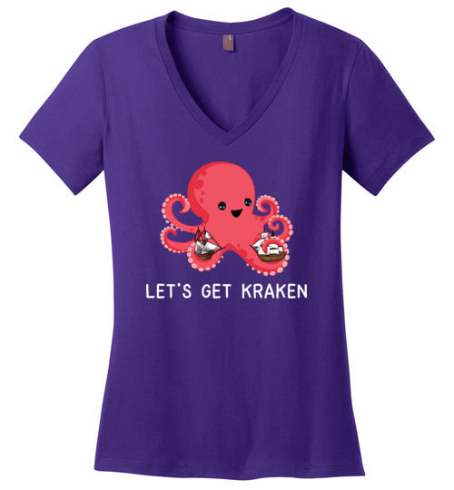 Lets Get Kraken Old Ships V-Neck