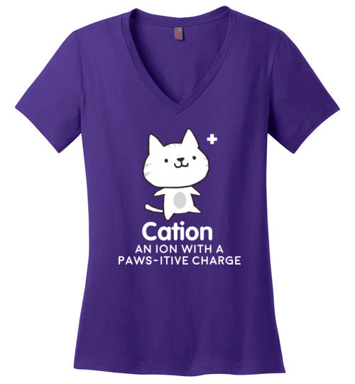 Cation Pawsitive Charge V-Neck