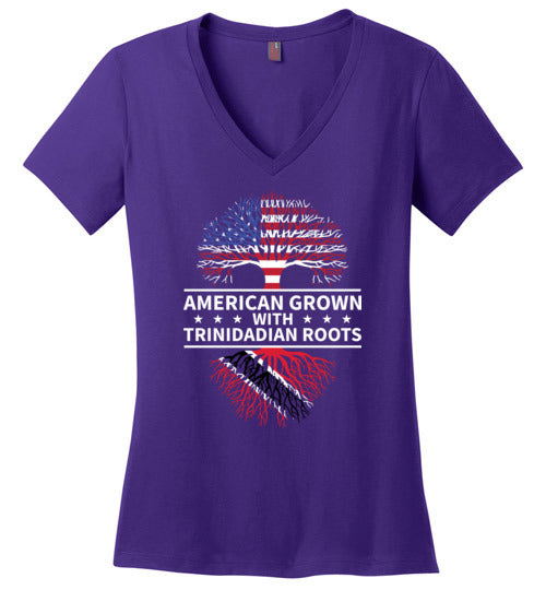 American Grown Trinidadian Roots V-Neck