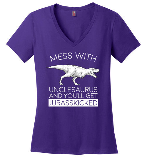 Unclesaurus Jurasskicked V-Neck