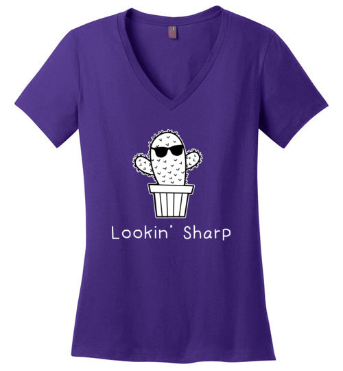 Lookin Sharp Cactus V-Neck