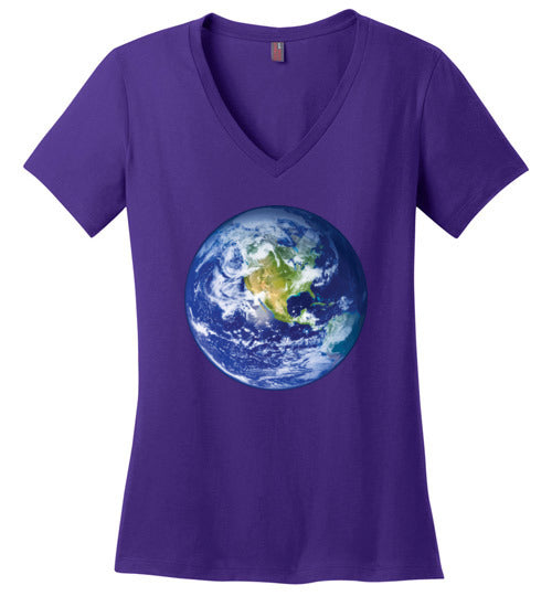 Earth From Space V-Neck
