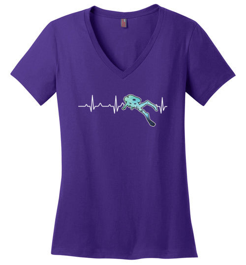 Scuba Heartbeat V-Neck