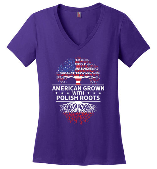 American Grown Polish Roots V-Neck