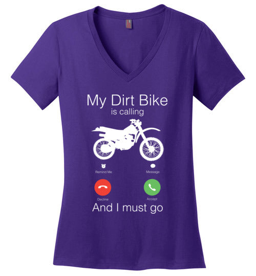 My Dirt Bike Is Calling V-Neck