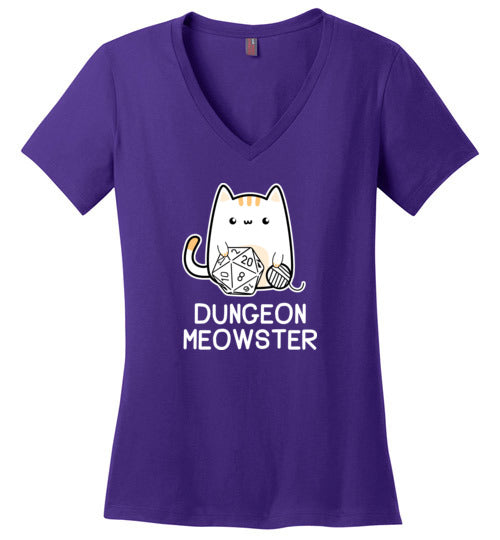 Dungeon Meowster V-Neck