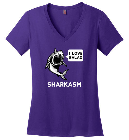 Sharkasm Love Salad V-Neck