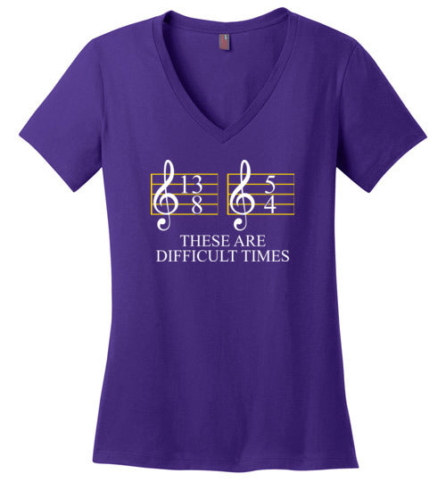 Music These Are Difficult Times V-Neck