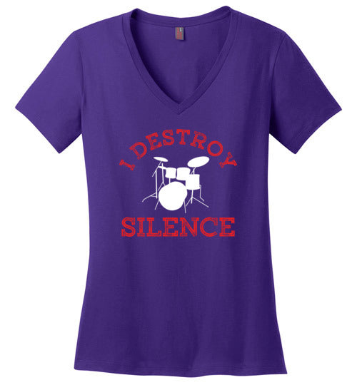 Drummer Destroy Silence V-Neck