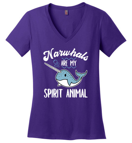 Narwhals Spirit Animal V-Neck