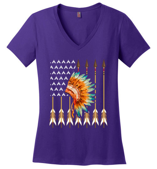 Native American Flag V-Neck