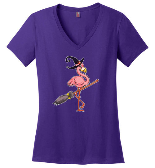 Flamingo Witch V-Neck