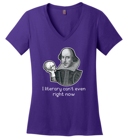 Shakespeare Literary Cant Even V-Neck