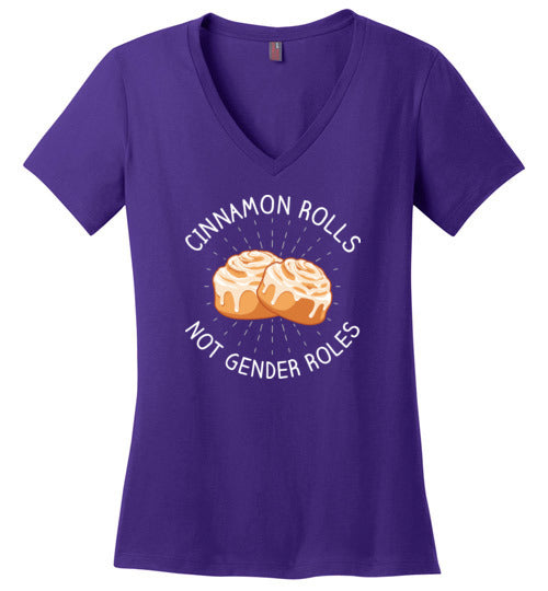 Cinnamon Rolls Not Gender Rolls V-Neck