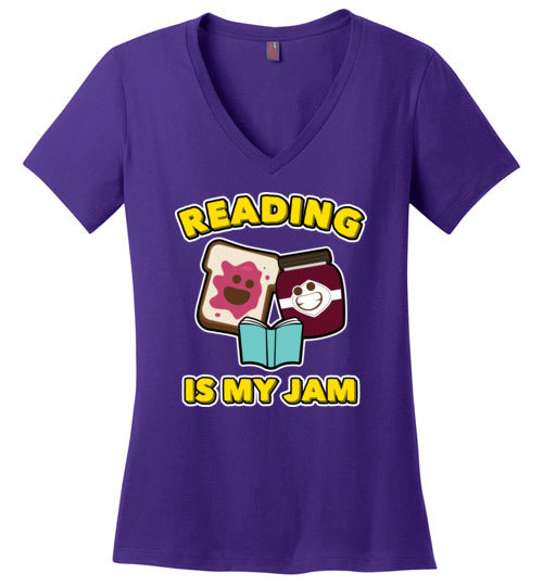Reading Is My Jam V-Neck