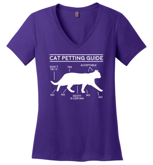 Cat Petting Guide V-Neck