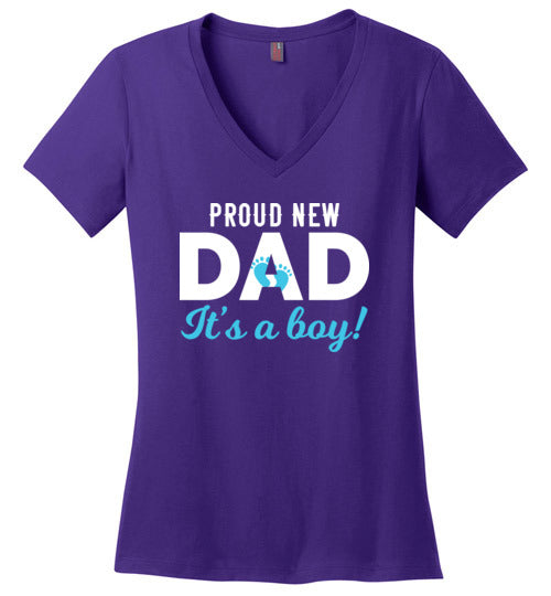 Proud New Dad Boy V-Neck