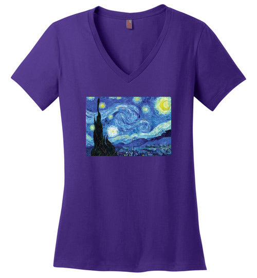 Van Gogh Starry Night V-Neck