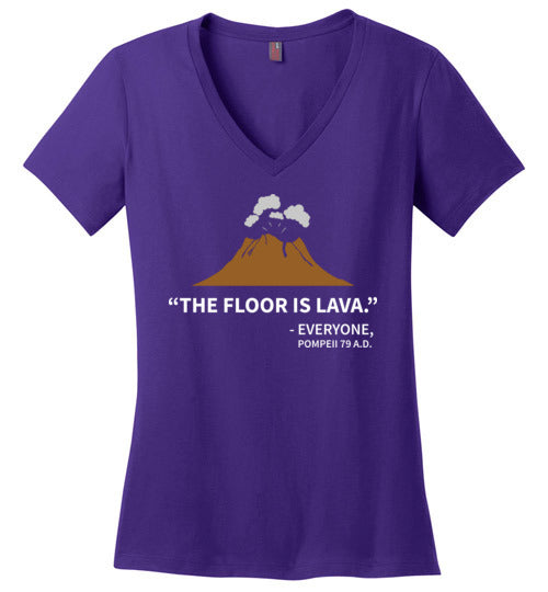 Floor Is Lava Pompeii V-Neck