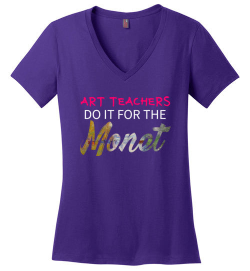 Art Teachers Do It For The Monet V-Neck