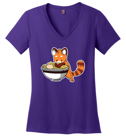 Red Panda Ramen V-Neck