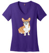 Corgi Sunglasses V-Neck