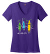 Crayon He Did it V-Neck