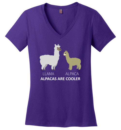 Llama Alpacas Are Cooler V-Neck