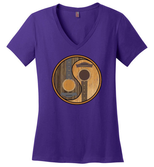 Guitar Yin-Yang V-Neck