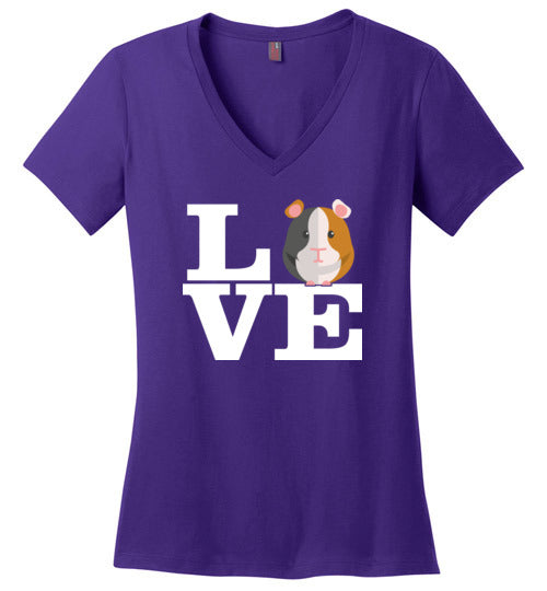 Love Guinea Pigs V-Neck