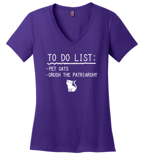 To Do List Crush Patriarchy V-Neck