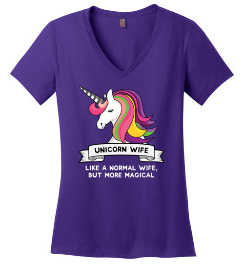 Magical Unicorn Wife V-Neck