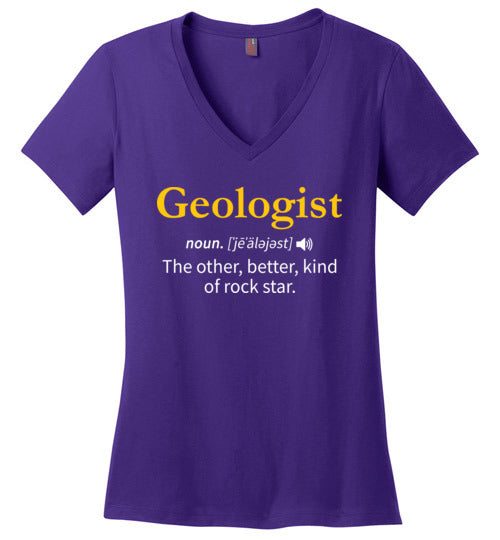 Geologist Rock Star V-Neck