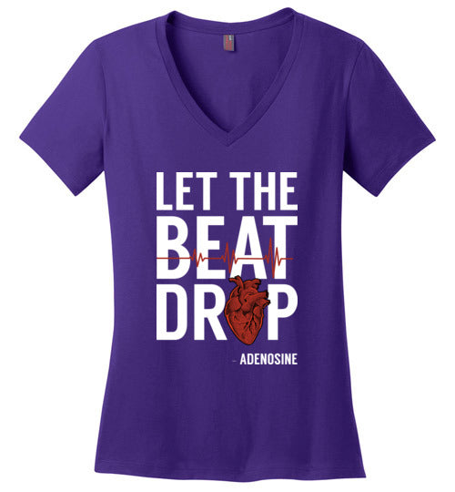 Let The Beat Drop Adenosine V-Neck