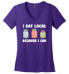 Canning Eat Local V-Neck